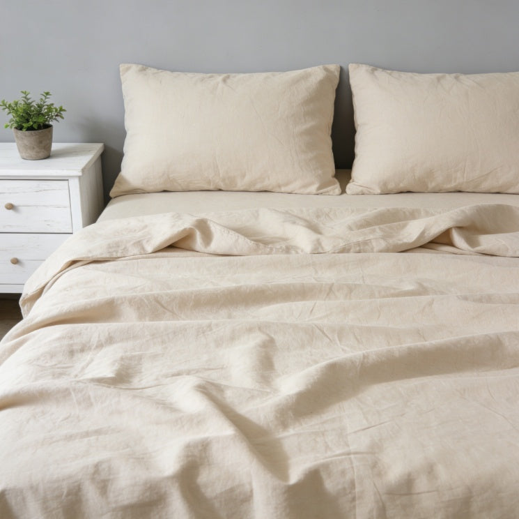 Washed Cotton Minimalist Bedding Set